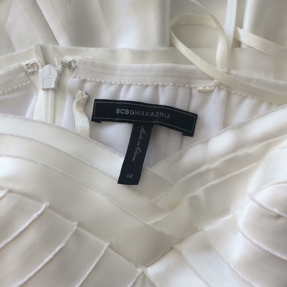 BCBGMaxAzria White Strapless Dress - Picture 6 of 6